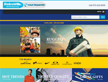 Tablet Screenshot of embroidme-loveland.com